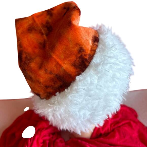 Handcrafted Tie-Dye Santa Hat - Picture 5 of 7